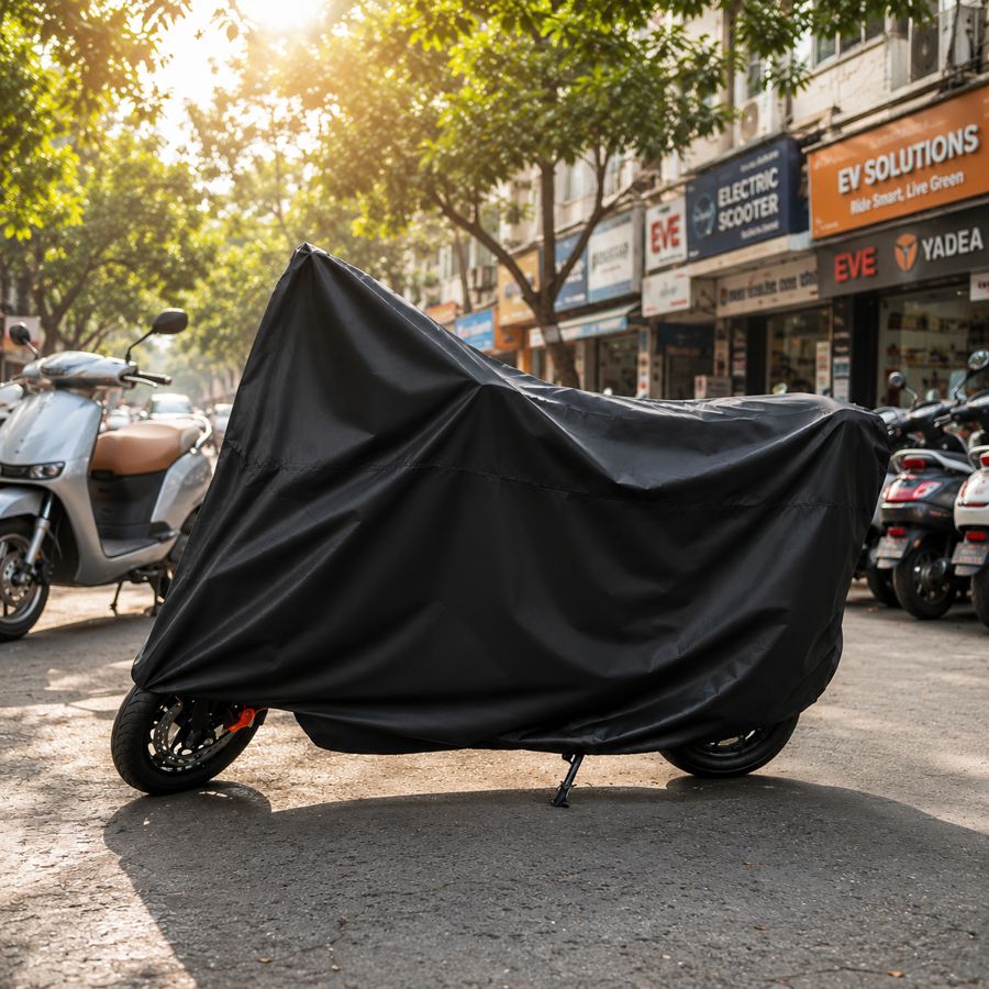 Cover on a busy street